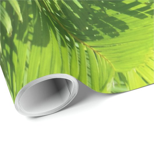 Palmwedel Geschenkpapier (Rolleneckpunkt)