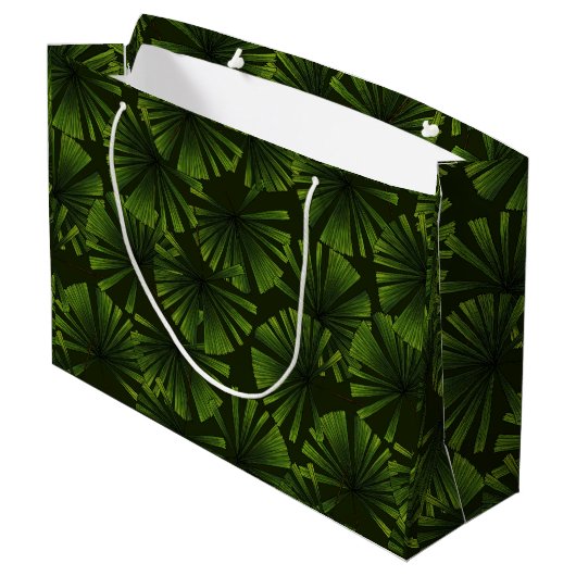 Palmwedel Große Geschenktüte (Rückseite Schrägansicht)