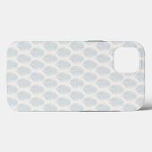 Palmwedel Hellblau und Creme Case-Mate iPhone Hülle (Rückseite (Horizontal))