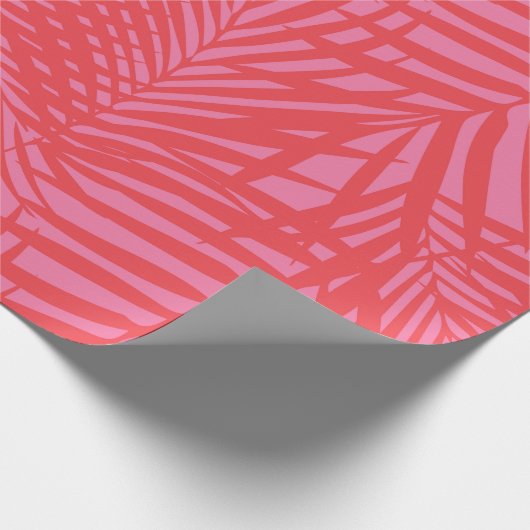 Palmwedel im Valentinsgruß Geschenkpapier (Ecke)