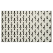Palmwedel-Musterschwarzes auf ecru Stoff (Fat Quarter (45,7 x 55,9 cm))