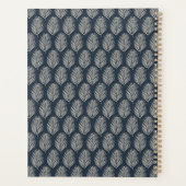 Palmwedel Navyblau und Creme Planer (Rückseite)