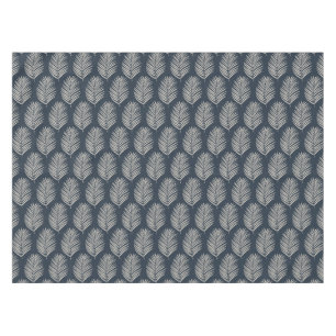 Palmwedel Navyblau und Creme Tischdecke
