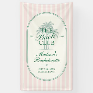 Palmwedel Strand Junggesellinnen-Abschied Wochenen Banner