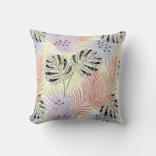 Palmwedel, tropisch, Botanisch, Blätter, Dschungel Kissen