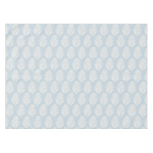 Palmwedelcreme und Hellblau Tischdecke