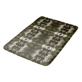 Palmwedelschatten Armee Grün Badematte (Schrägansicht)