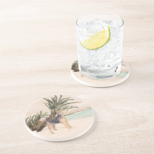 Palmy Beach Getränkeuntersetzer (Seite)