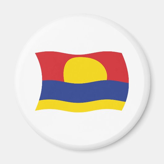 Palmyra Atoll Flag Magnet (Vorne)