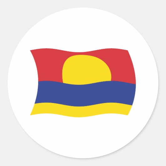 Palmyra Atoll Flag Sticker (Vorderseite)