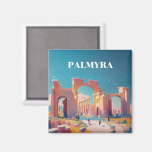 PALMYRA SYRIA RUINS م ي ن د د ة ت م MAGNET (Vorderseite/Rückseite)