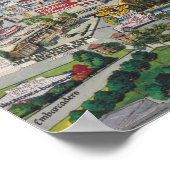 Palo Alto, Kalifornien Karte Poster (Ecke)