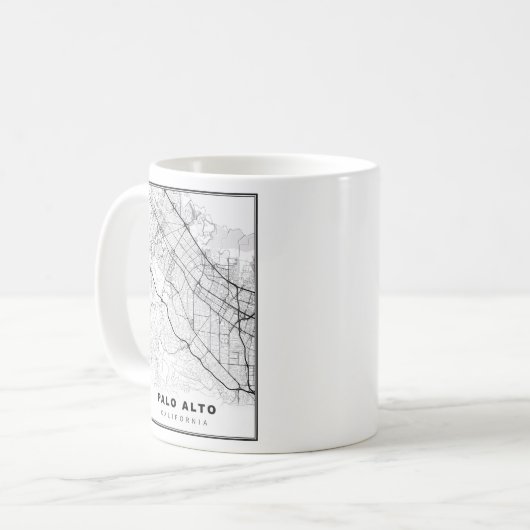Palo Alto Map Kaffeetasse (Vorderseite Links)
