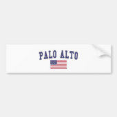 Palo-Alto-US-Flagge Autoaufkleber (Vorne)