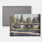 Palo Alto Vintage Postcard Magnet (Vorderseite/Rückseite)