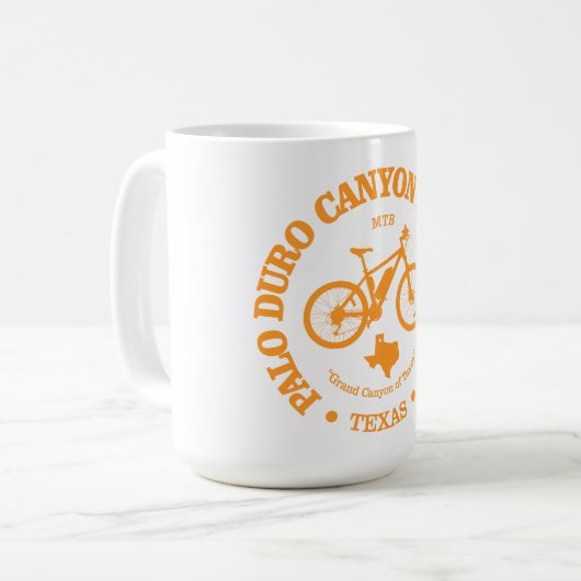 Palo Duro Canyon Staat Park (Fahrrad) Kaffeetasse (Vorderseite Links)