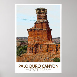 Palo Duro Canyon Staat Park Texas Art Art Poster