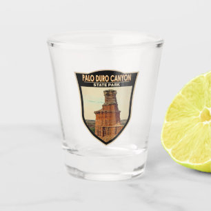 Palo Duro Canyon Staat Park Texas Art Art Schnapsglas