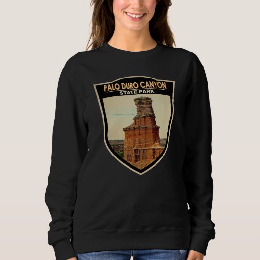 Palo Duro Canyon Staat Park Texas Art Art   Sweatshirt (Vorderseite)