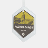 Palo Duro Canyon Staat Park Texas Ornament Aus Glas (Vorderseite Links)