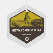 Palo Duro Canyon Staat Park Texas Ornament Aus Glas (Rückseite)