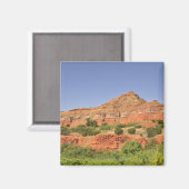 Palo Duro Canyon, Texas. Gesteinsschichten Magnet (Vorderseite/Rückseite)