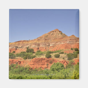 Palo Duro Canyon, Texas. Gesteinsschichten Magnet