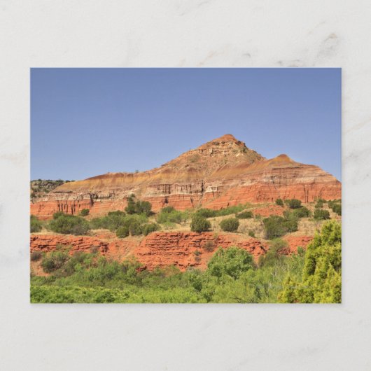 Palo Duro Canyon, Texas. Gesteinsschichten Postkarte (Vorderseite)