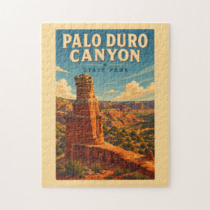 Palo Duro Canyon Texas Illustration Reise Kunst Puzzle