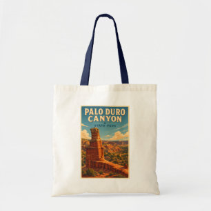Palo Duro Canyon Texas Illustration Reise Kunst Tragetasche