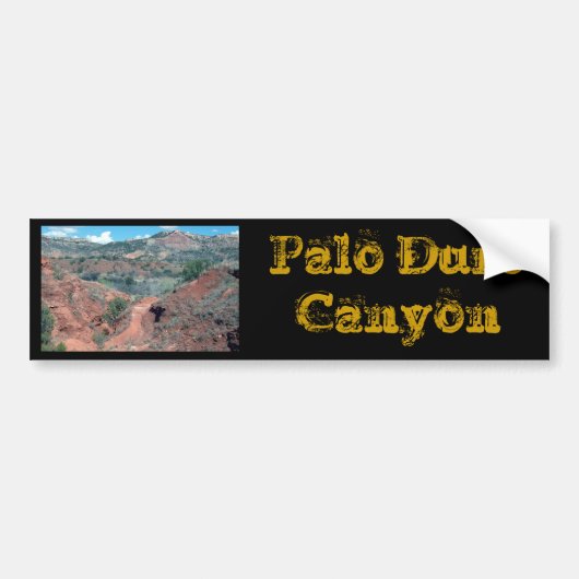 Palo Duro-Schlucht-Spur Autoaufkleber (Vorne)