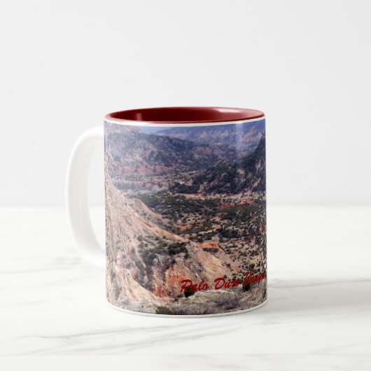 Palo Duro-Schlucht, Tx Zweifarbige Tasse (Vorderseite Links)