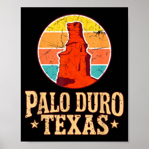 Palo Duro State Park Texas Vintage-Wüstenlandmarke Poster