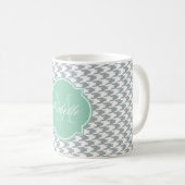 Paloma Hahnentrittmuster Monogram Tasse (VorderseiteRechts)
