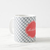 Paloma Hahnentrittmuster Monogram Tasse (Vorderseite Links)