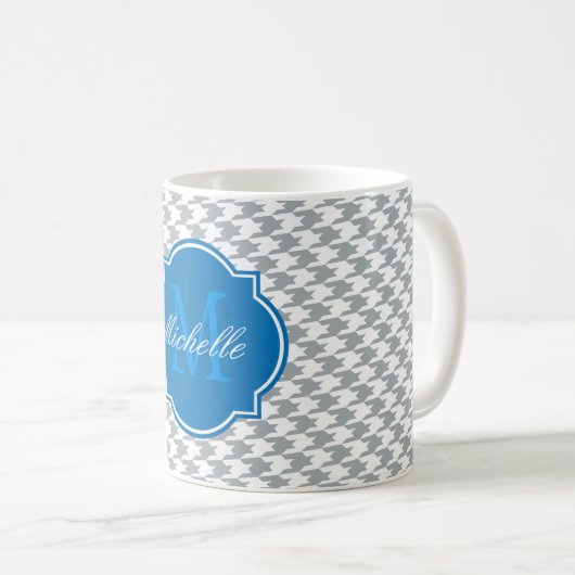 Paloma Hahnentrittmuster Monogram Tasse (VorderseiteRechts)