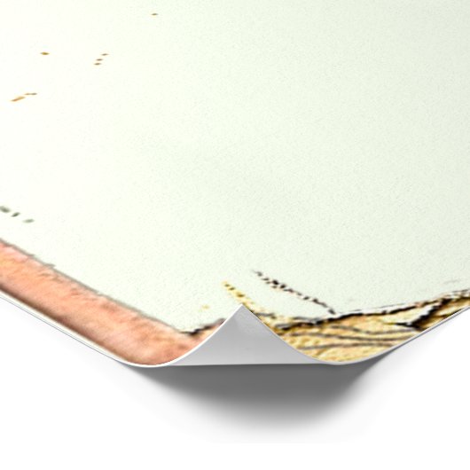 Paloma Plage, Reiseplakat der französischen Rivier Poster (Ecke)