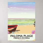 Paloma Plage, Reiseplakat der französischen Rivier Poster (Vorne)