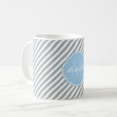 Paloma Stripe Monogram Tasse (Vorderseite Links)
