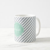 Paloma Stripe Monogram Tasse (VorderseiteRechts)