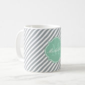 Paloma Stripe Monogram Tasse (Vorderseite Links)