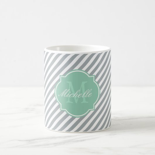 Paloma Stripe Monogram Tasse (Mittel)