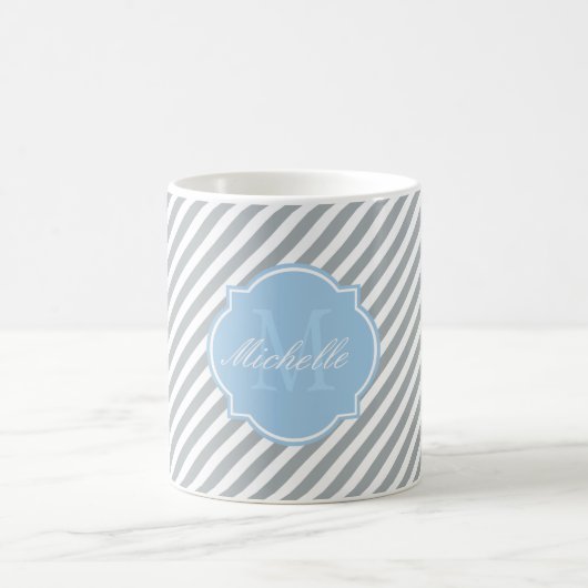 Paloma Stripe Monogramm Tasse (Mittel)