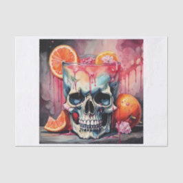 Paloma Tropical Drink Skull Decoupage Paper Seidenpapier