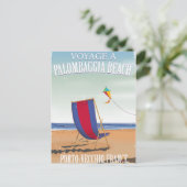 Palombaggia Beach, Frankreich Reiseplakat Postkarte (Stehend Vorderseite)