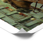 Palomino Barrrel Pferde Poster (Ecke)