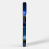 Palomino Belgisches Pferd unter einem Lila Sternen Case-Mate iPhone Hülle (Rückseite / Rechts)