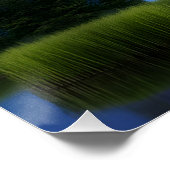 Palomino Belgisches Pferd unter einem Lila Sternen Poster (Ecke)