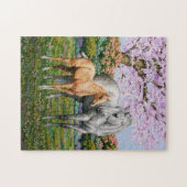 Palomino Foal und Graupferd Puzzle (Horizontal)