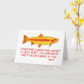 Palomino-Forelle-Gruß-Karte Karte (Gelbe Blume)